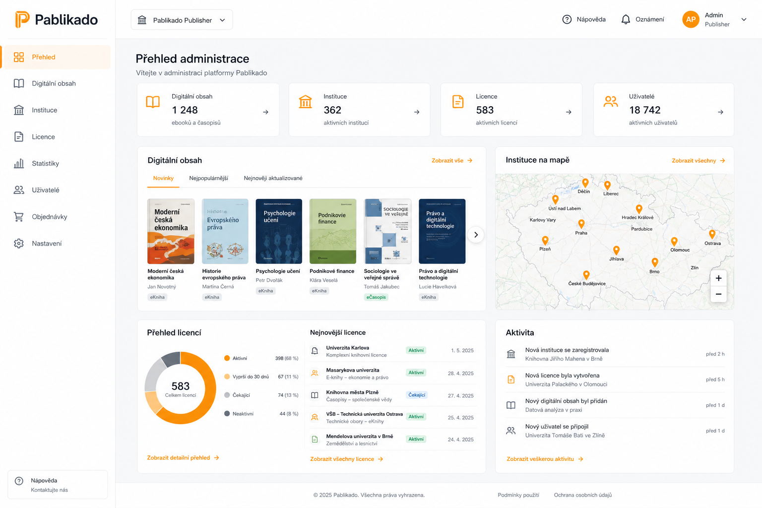 Pablikado — platforma pro distribuci digitálního obsahu institucím