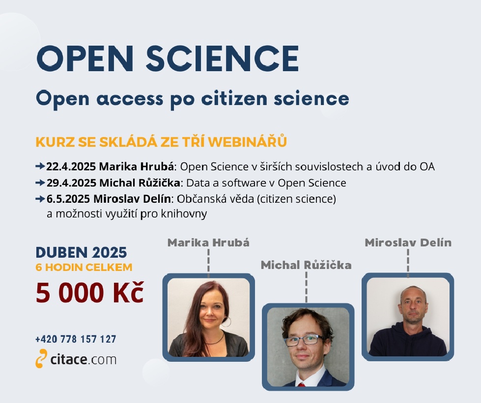 Objevte svět otevřené vědy s novým online kurzem!